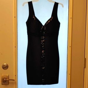 Black and white fancy mini dress size 3/4